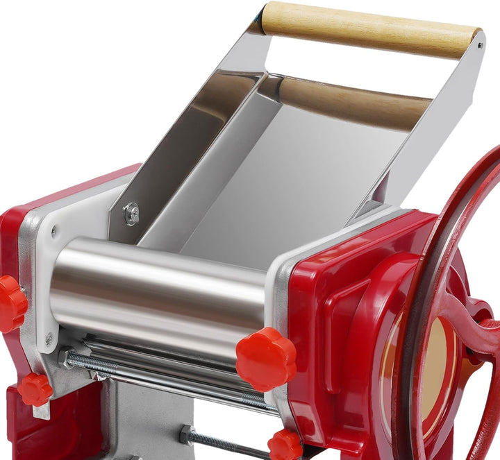 Manuelle Nudelmaschine, 0.5-5mm Edelstahl Pastamaker Pastamaschine Nudel Teig Pasta Maschine für 5-1