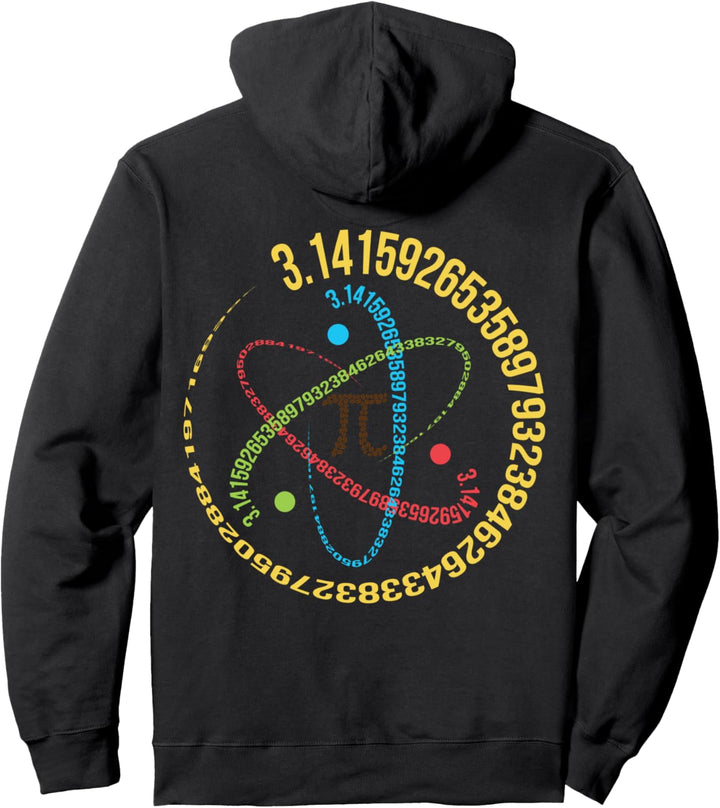 Atom Pi Math Science 3.14 Pi Day Grafik für Kaffeetrinker Pullover Hoodie