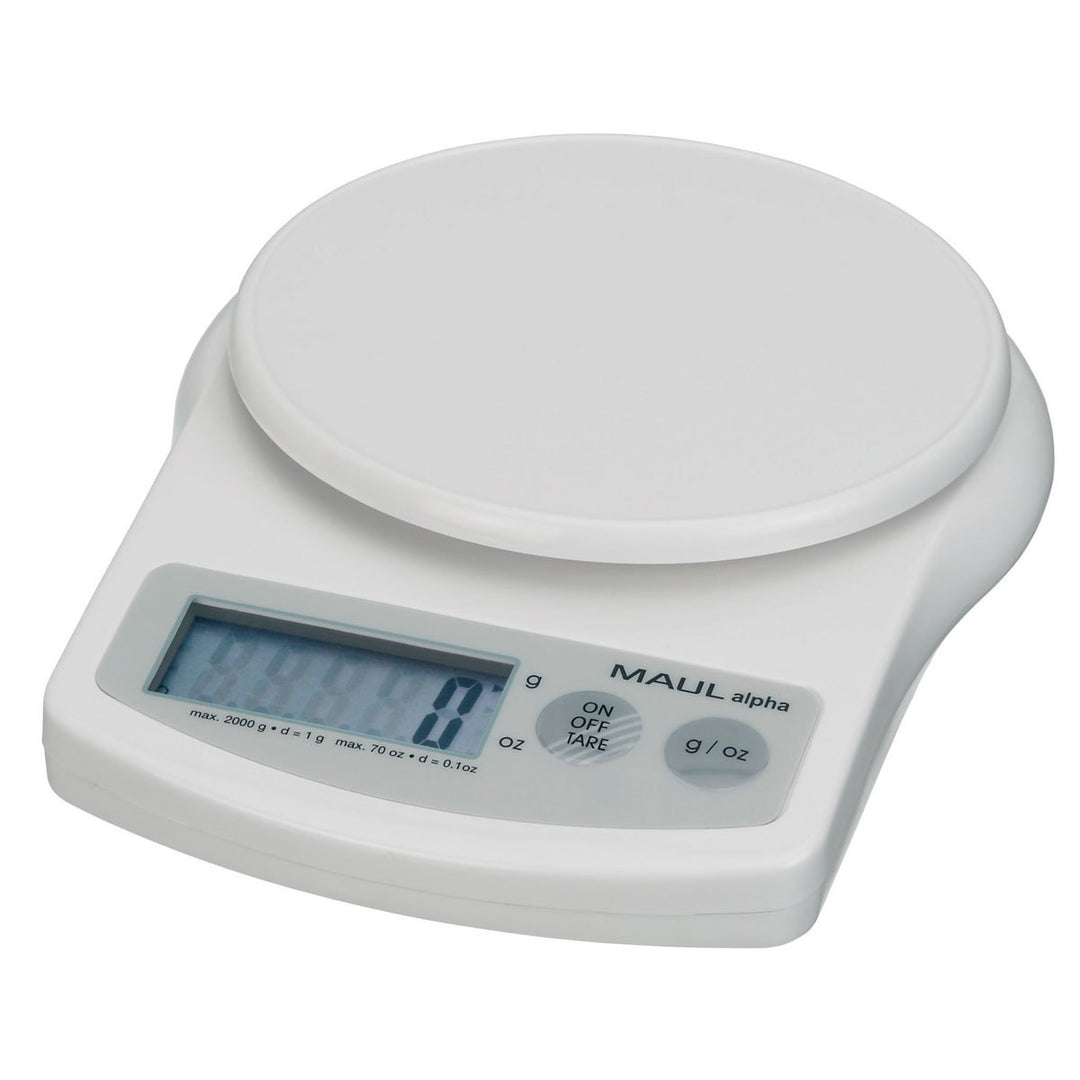 Briefwaage MAULalpha mit weiss 2000 g, weiss 2000 g