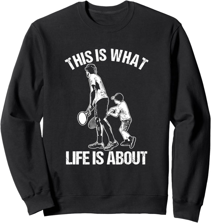 Tennis Club Vater Und Sohn Tennisspieler Tennisball Sport Sweatshirt