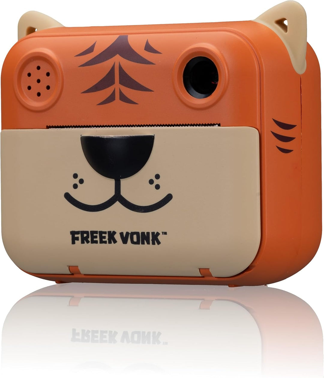 Freek Vonk x Bresser Kinder-Sofortbildkamera - Tigerdesign, Front- und Rückkamera, 16 Rahmen, 93x73x
