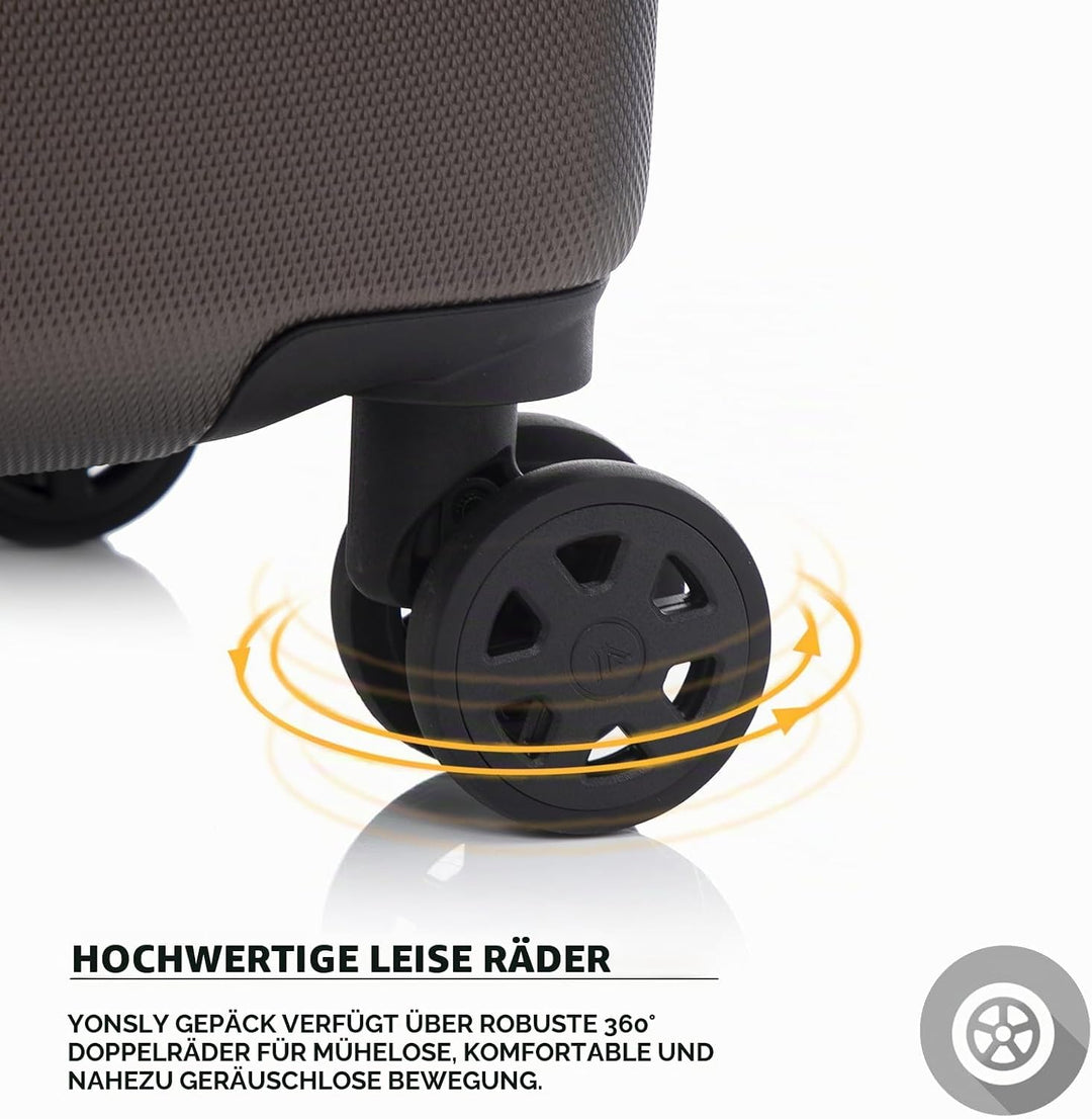 Koffer Suitcase Set, Trolley Reisekoffer, Rollkoffer Handgepäck, Kofferset, Gepäckset mit Rollen 360