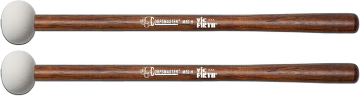 VIC FIRTH Bass Mallets MB2-H Corpsmaster Serie Hard Medium Head, Hard Medium Head