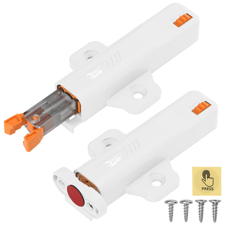 Push to Open Türöffner Heavy Duty Jiayi 2 Stück Drucktüröffner Magnet Schrank 40 N Feder Schnappvers