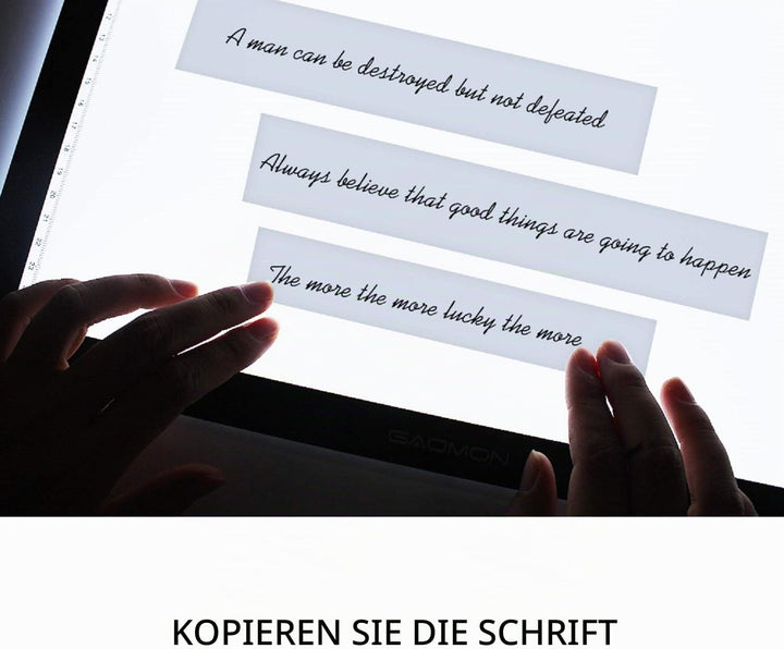 GAOMON GB4 Leuchttisch für Zeichnen und Skkizieren