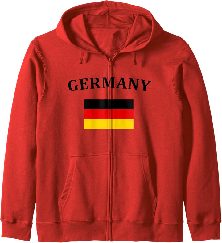 Flagge Deutschlands Deutsche Flagge Germany Kapuzenjacke