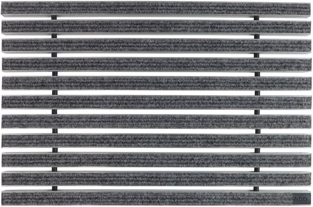 ACO Self® Vario Schuhabstreifer - Rips Hellgrau 60 cm x 40 cm (B x H), 60 cm x 40 cm (B x H)