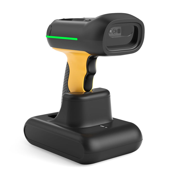 Inateck IP67 Barcode Scanner Kabellos 2D QR Code, mit Ladestation, BCST-75S 2D with Smart Base, 2D w