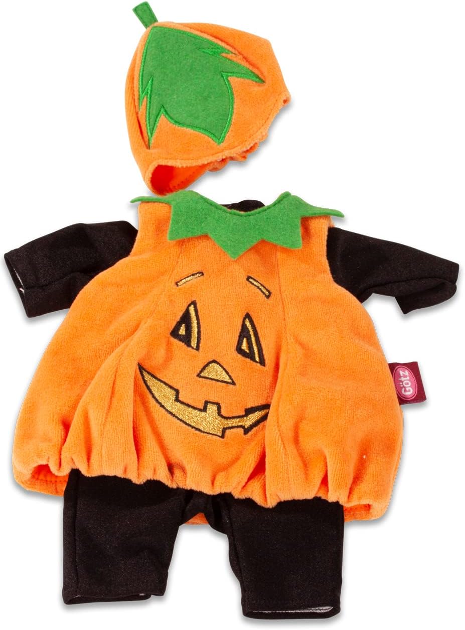Götz 3403313 Kombination Halloween - Puppenkleidung & Puppenzubehör für Babypuppen Gr. S von 30-33 c
