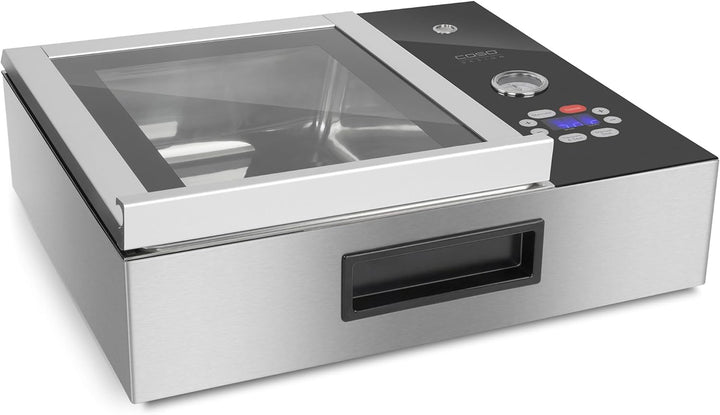 CASO VacuChef Slim-Line - Kammervakuumierer aus Edelstahl, Ultra flaches Design, starke Vakuumpumpe