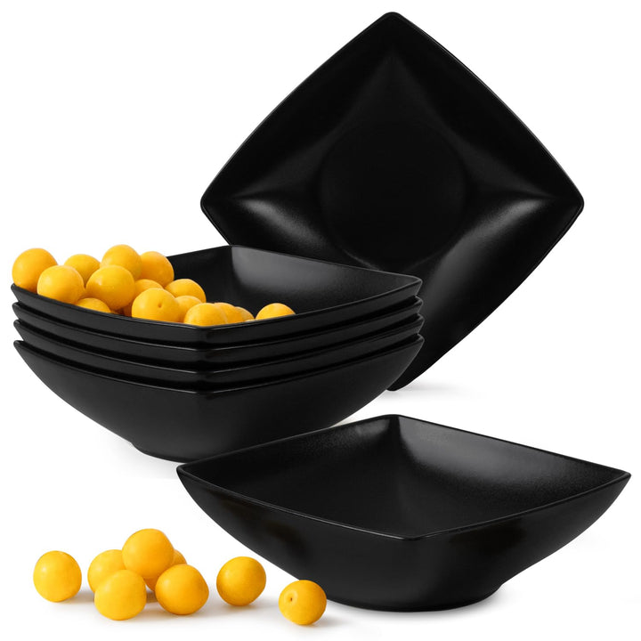 Konsimo. Elegant Suppenteller Set 6er - Schale aus Keramik - Pastateller und Tiefteller für 6 Person