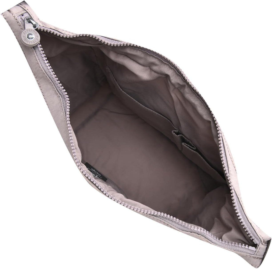 Kipling Damen Gabbie Crossbody, Grey Grau, 35.5x30x18.5 cm (B x H T) EU Einheitsgrösse Grey Gris, Ei
