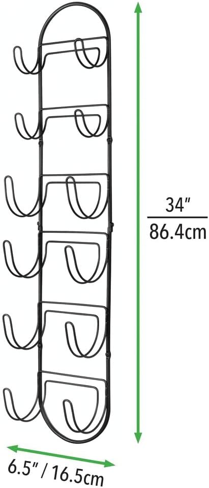 mDesign 2er-Set Handtuchhalter zur Wandmontage – Handtuchablage aus Metall – schickes Badzubehör – a