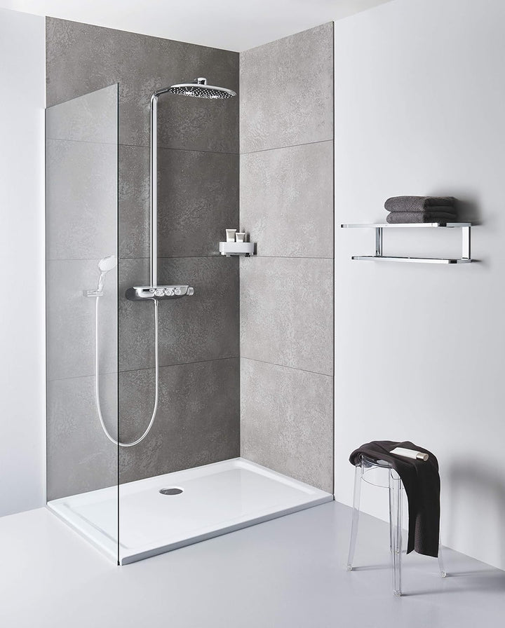 GROHE Rainshower SmartControl Duo 360 - Duschsystem mit Thermostatbatterie (Wandmontage, 3 Strahlart