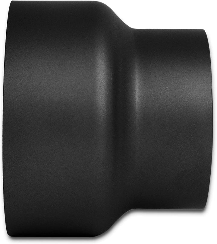 LANZZAS Ofenrohr Reduzierung von 150 mm auf 120 mm, Farbe: schwarz-metallic (im Durchmesser Ø 150 mm