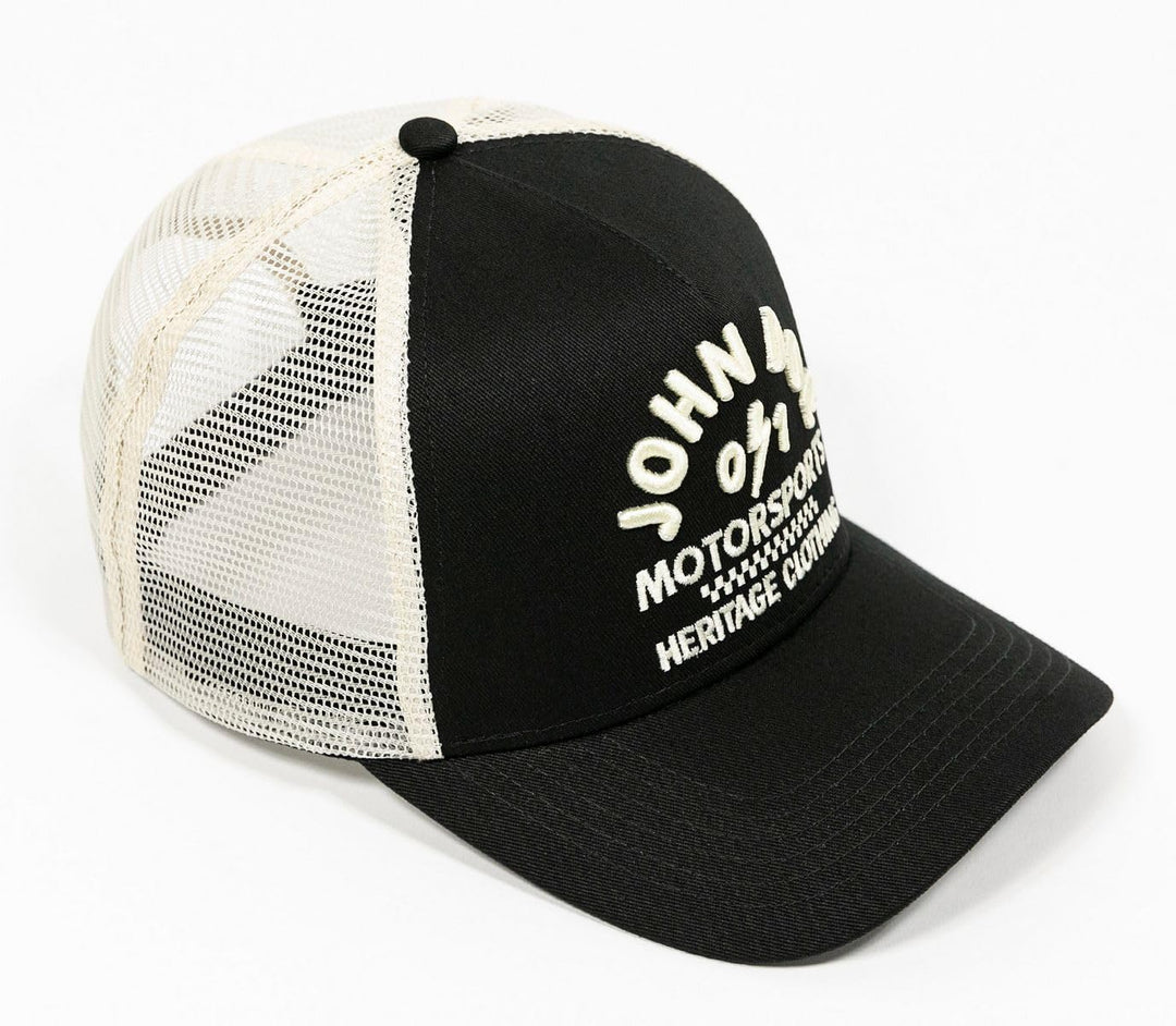 John Doe Trucker Cap - Baseballcap mit Baumwolle - Basecap mit Markenstickerei - Snapback Cap mit Me