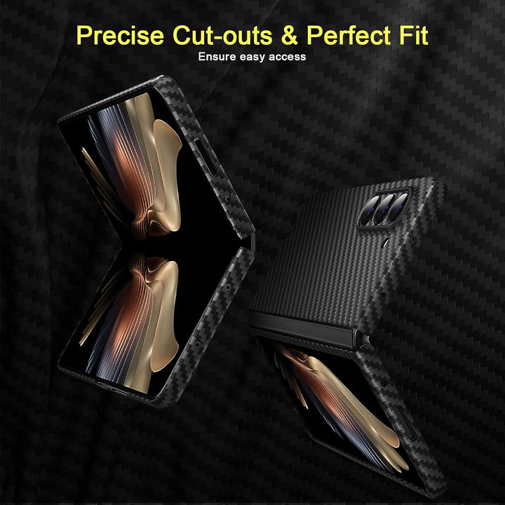 memumi Carbon Hülle für Galaxy Z Fold5, 0,5 mm Superdünne, Hülle aus echter Aramidfaser [100% Aramid