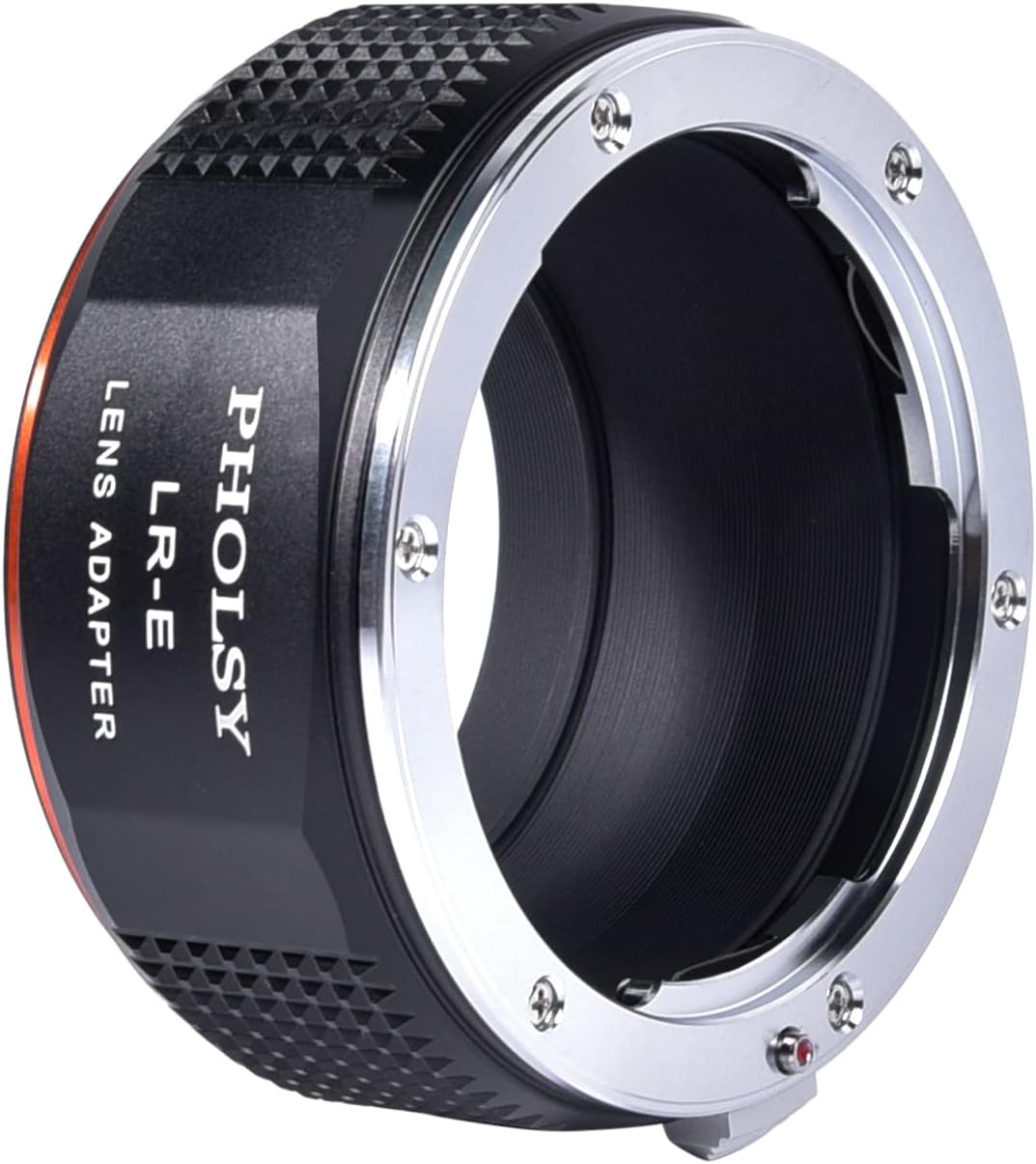PHOLSY Objektivadapter Kompatibel mit Leica R Objektiv auf Sony E Kameragehäuse Adapter für Sony Alp