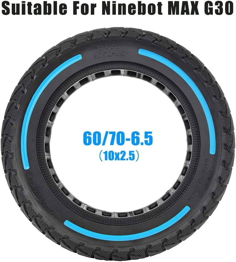 60/70-6,5 Vollgummireifen 10 Zoll Solide Reifen für Xiaomi 5/5 Pro/5 Max,für Ninebot Max G30/Max G30