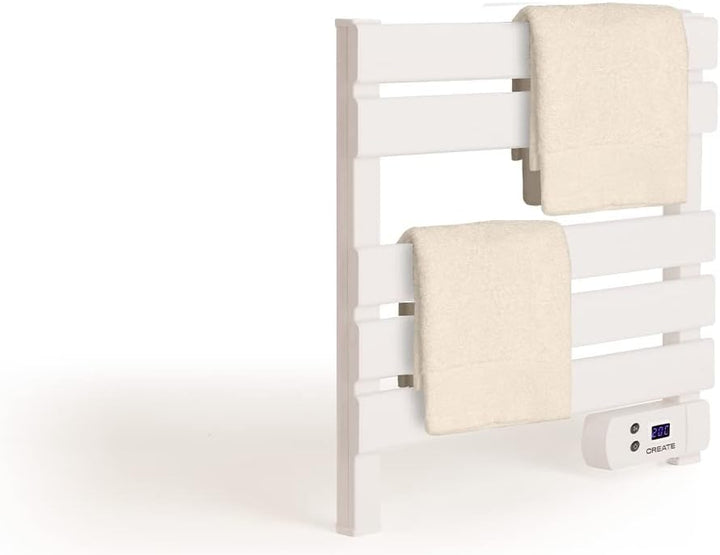 CREATE / WARM Towel Mini 150W / Elektrischer Badheizkörper Weiss / 52,3x8x55,8cm / Leise, geringer V