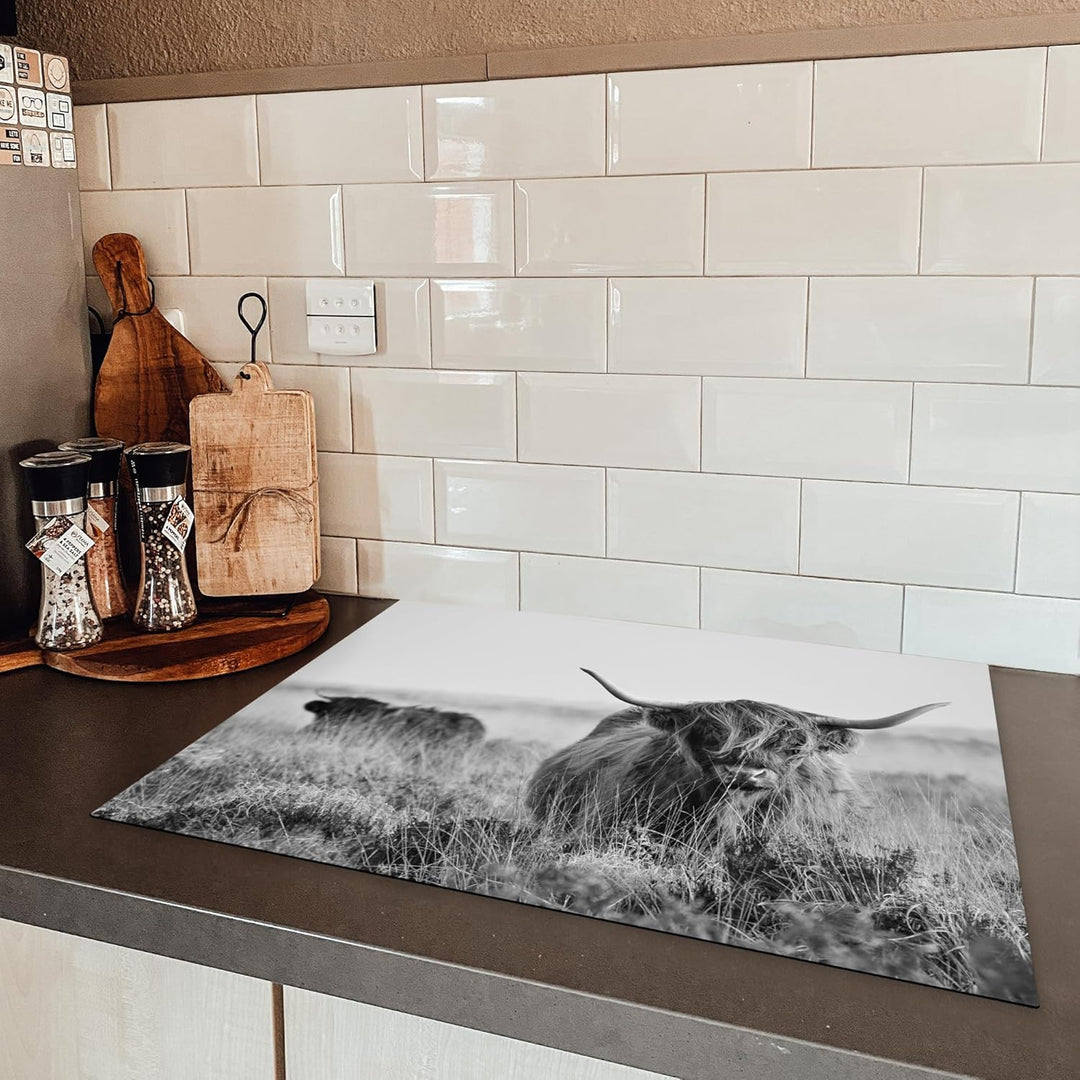 KitchenYeah© Herdabdeckplatte Einteilig Ceranfeld Abdeckplatte Küche Deko Ceranfeldabdeckung Herdabd