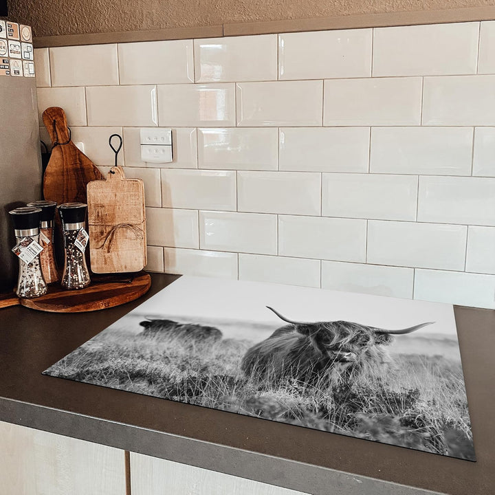 KitchenYeah© Herdabdeckplatte Einteilig Ceranfeld Abdeckplatte Küche Deko Ceranfeldabdeckung Herdabd