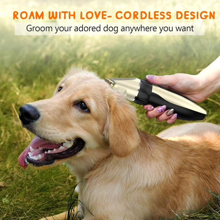 Leise Hundeschermaschine, Schermaschine Hund Katze, Profi Elektrische Tierhaarschneidemaschine, wit