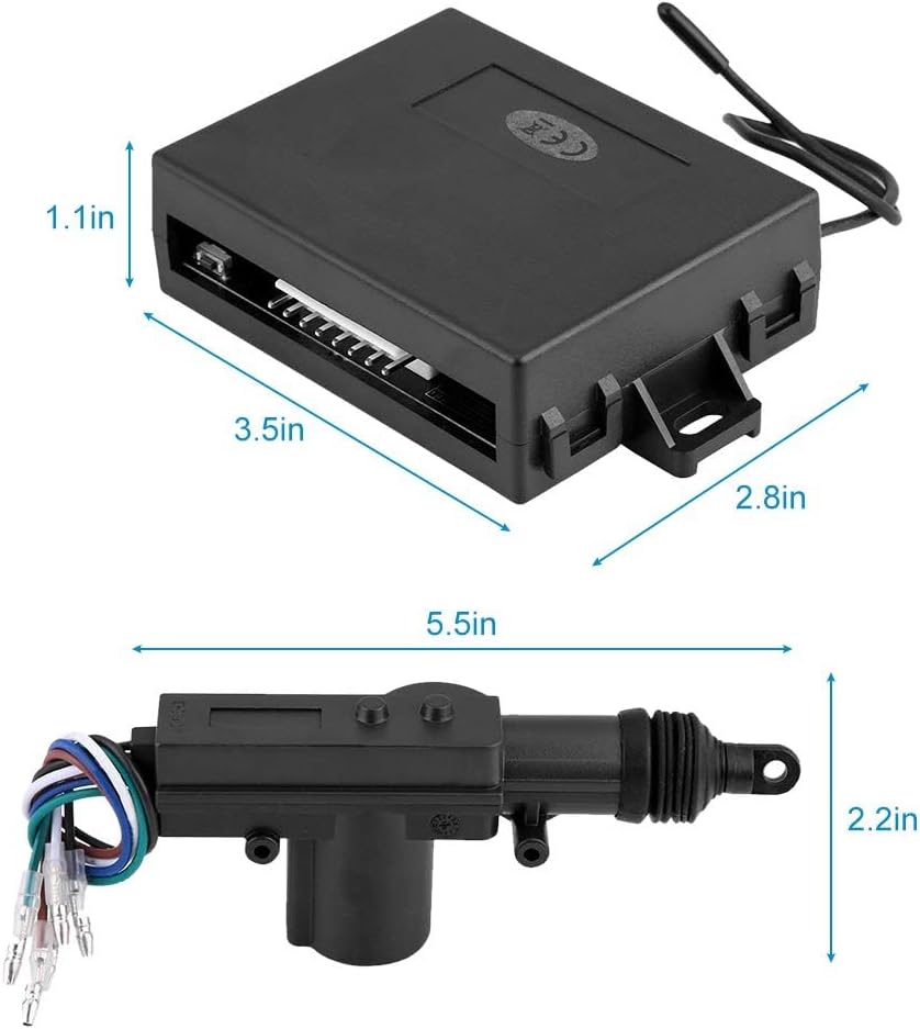 Ejoyous Universal Auto Türschloss Keyless Entry System Zentralverriegelung Fernbedienung Kit mit 4 S