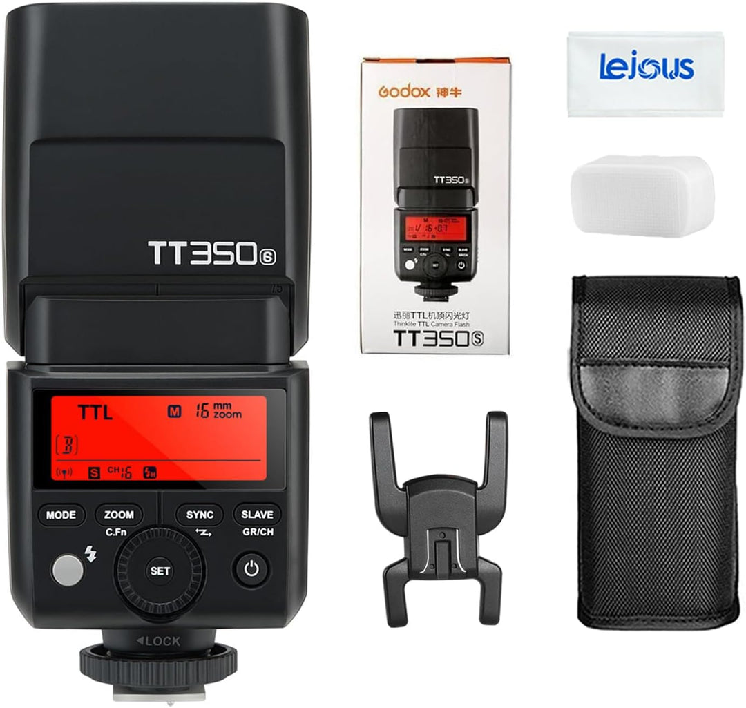 Godox TT350S Mini TTL Speedlite Blitzgerät, 2.4G Wireless HSS 1/8000s GN36 Blitz für Sony Kameras A7