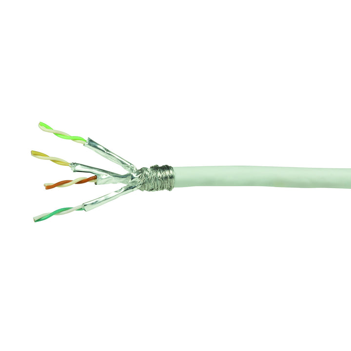 LogiLink Professional CPV0039 Netzwerk Verlegekabel Cat 6 S/FTP, weiss, 100m 100m CAT 6 Installation