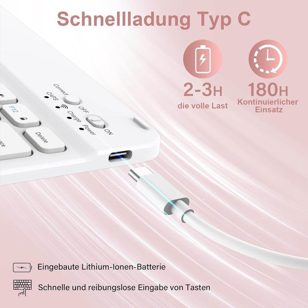 Tastatur Hülle für iPad Air 11 Zoll M3/M2 (2025/2024), iPad Air 5./4. Generation 2022/2020 10,9 Zoll
