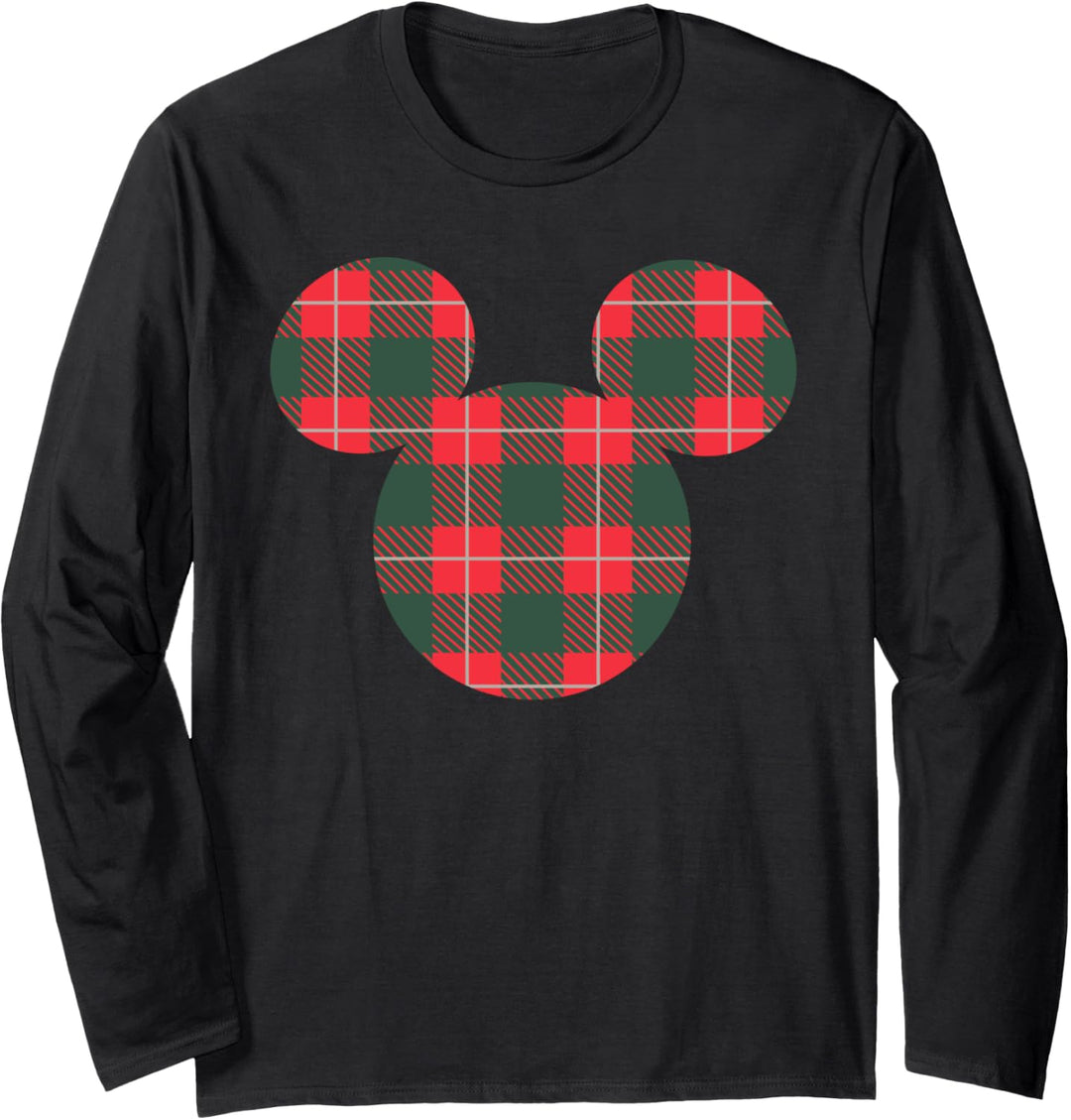 Disney Mickey Mouse Icon Holiday Flannel Langarmshirt