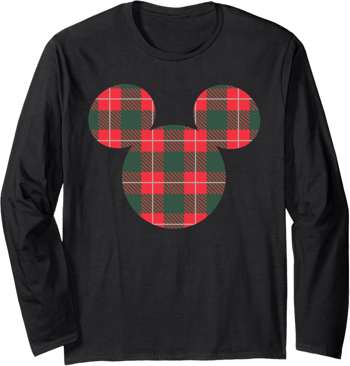 Disney Mickey Mouse Icon Holiday Flannel Langarmshirt