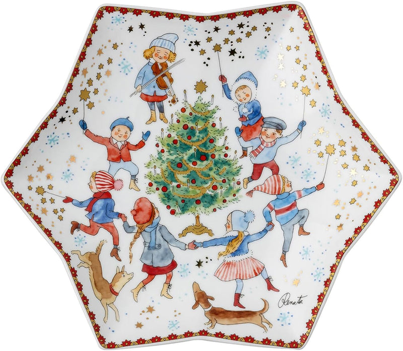 Hutschenreuther Sammelkollektion 23 Weihnachtsklänge Sternschale 24 cm