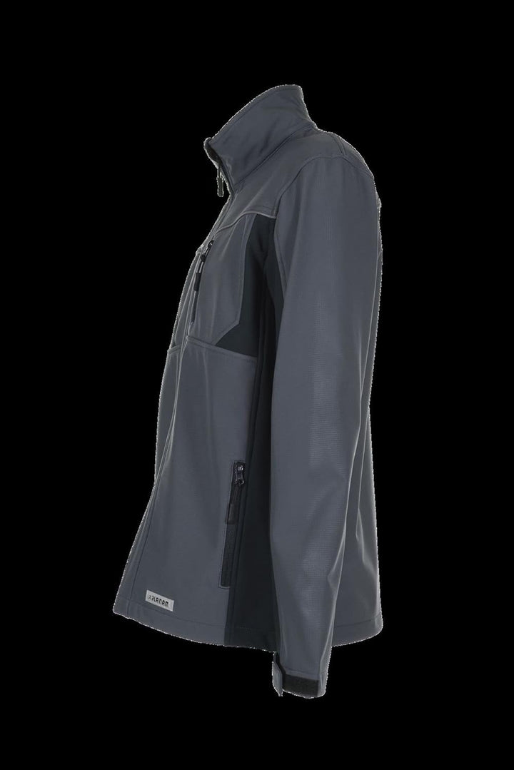 Planam Highline Herren Winter Softshelljacke schiefer schwarz rot Modell 2382 Grösse XXXL 3XL schief