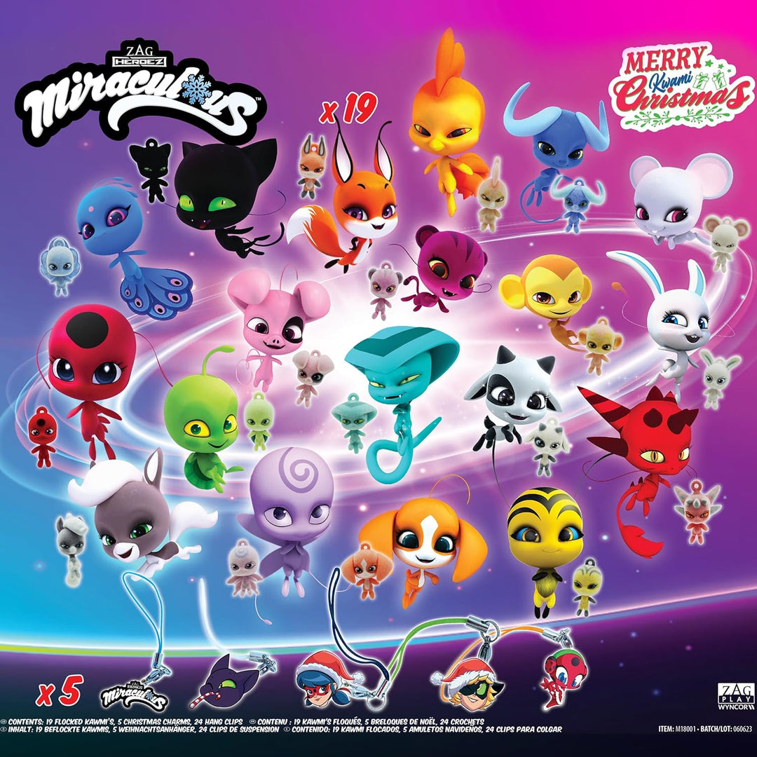 Miraculous Ladybug - Ultimativer Kwami Adventskalender mit Miniatur-beflockten Kwamis und EVA-Charms