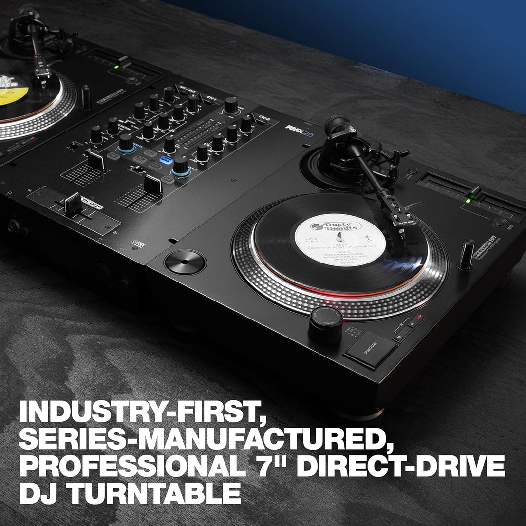 Reloop RP-7000 MK2 – Professioneller DJ Plattenspieler mit Upper Torque Quartz Direktantrieb, neuer