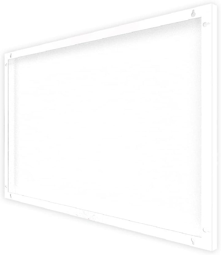 ALLboards Metallische Magnettafel Rahmenlos WEIss CLASSIC WHITE 90x60cm MetalBoards Memoboard für je