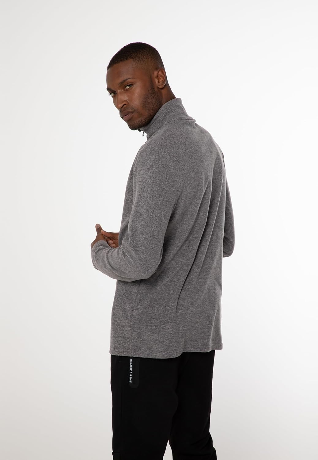 Protest Herren Perfectym Fleece S Dark Grey Melee, S Dark Grey Melee