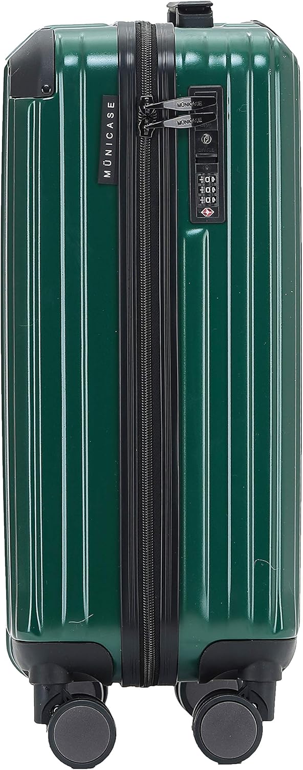 M816 TSA-Schloss Koffer Reisekoffer Trolley Kofferset Hardschale Boardcase Handgepäck (Dunkelgreen,