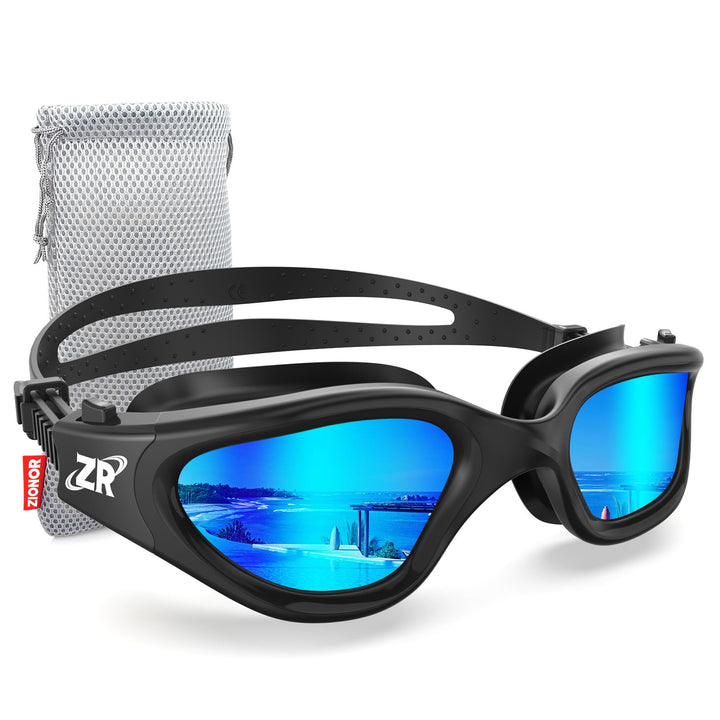 ZIONOR G1 NEW Polarisierte Schwimmbrille für Erwachsene Damen Herren | Beschlagfrei, 100% UV-Schutz,