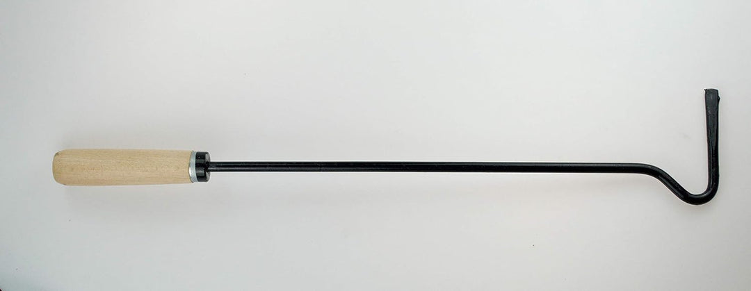 POKM Toolsmarket GmbH Feuerhaken Kamin 85 cm mit Holzgriff, Legierter Stahl 80%, Holz 20%, Wandmonta