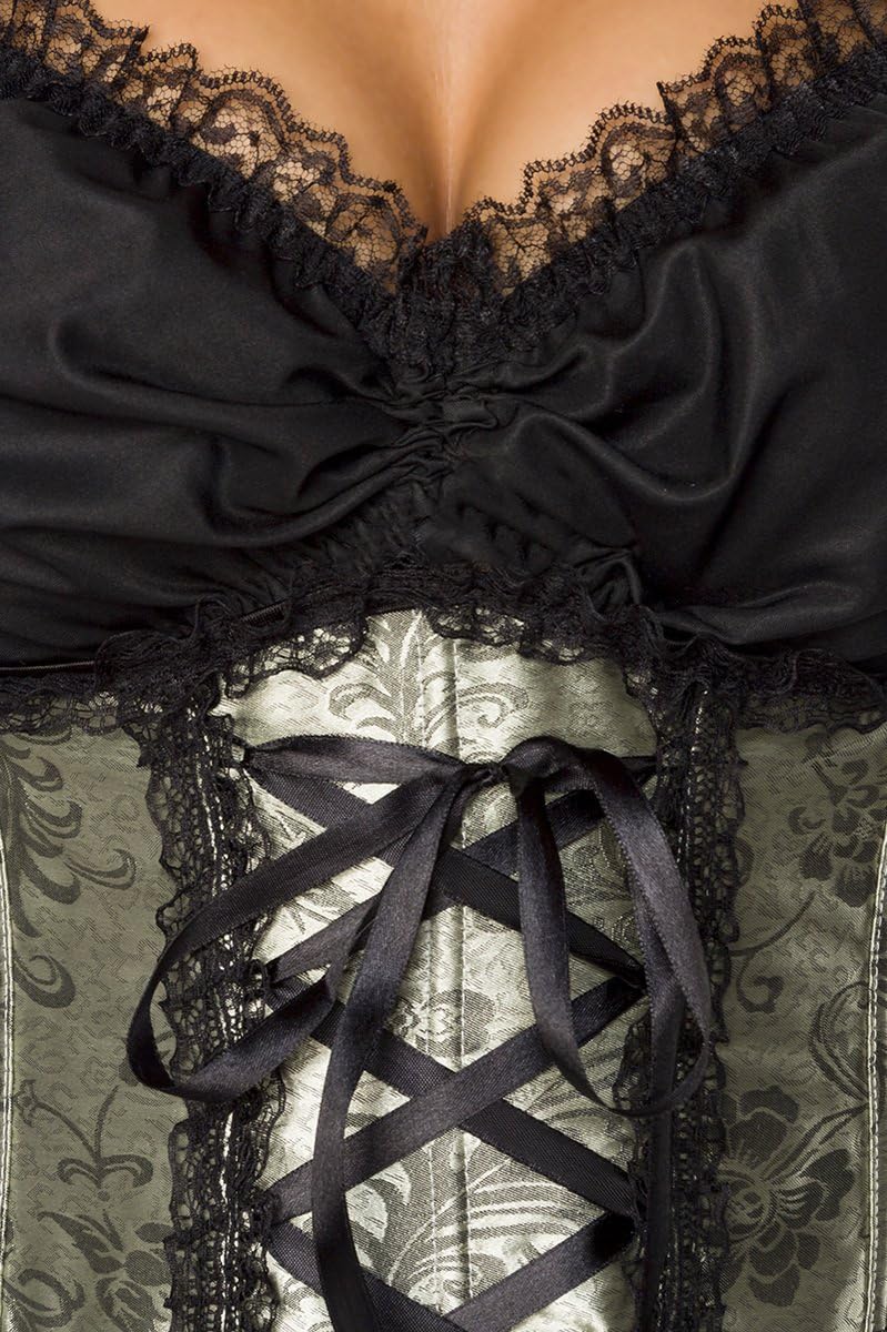 Dirndline Dirndlkleid, Schürze grün/schwarz XS Grün/Schwarz, XS Grün/Schwarz