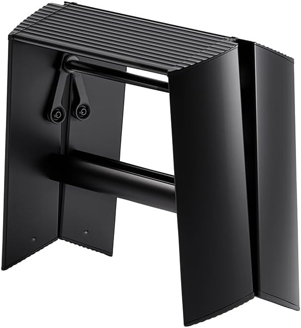 Hasegawa Ladders Ml1.0-1BK Trittleiter, Schwarz, Schwarz