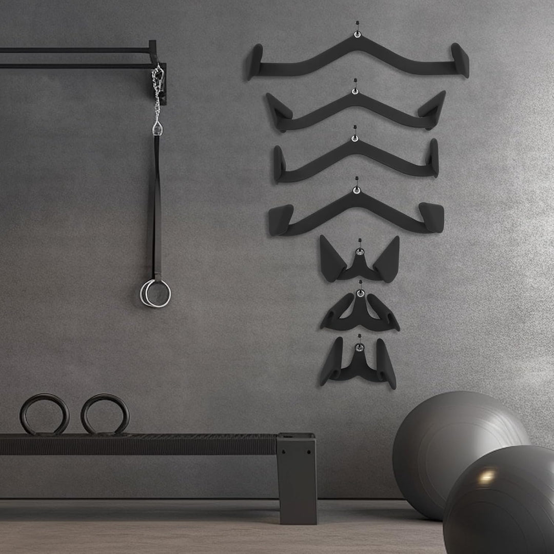 300Kg Pulldown-Stangenaufsatz, Kabelzug Griffe Latzug-Aufsatz Ruder-V-Stange-Aufsatz, Fitness Klimmz
