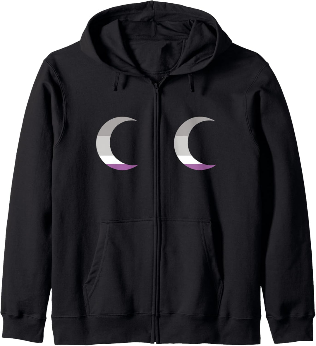 Asexual Moon Boobs LGBTQ Aesthetic Ace Pride Flag Space Kapuzenjacke