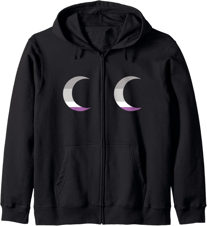 Asexual Moon Boobs LGBTQ Aesthetic Ace Pride Flag Space Kapuzenjacke