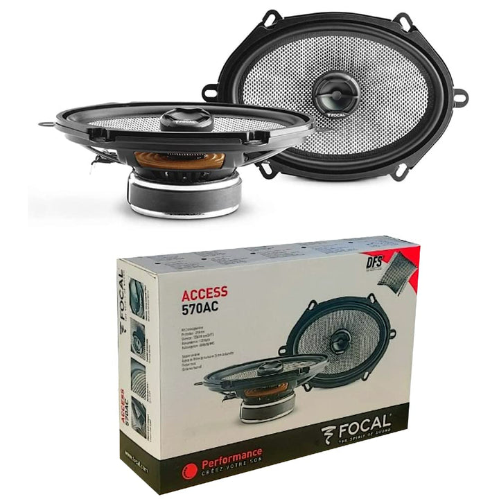 KIT Set FÜR Focal Access 570AC 570 AC 2 ovale Koaxiallautsprecher 2-Wege 5 x 7 13 x 18 cm 60 Watt RM