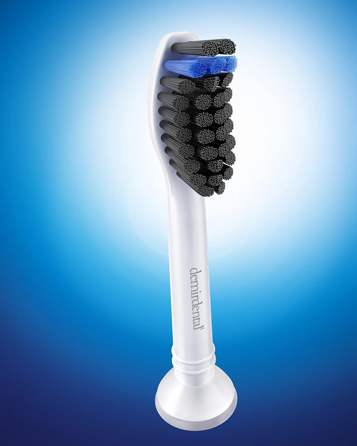 8er demirdental Ersatzbürsten passend für Philips Sonicare, Aktivkohle Aufsätze & Aufsteckbürsten, M