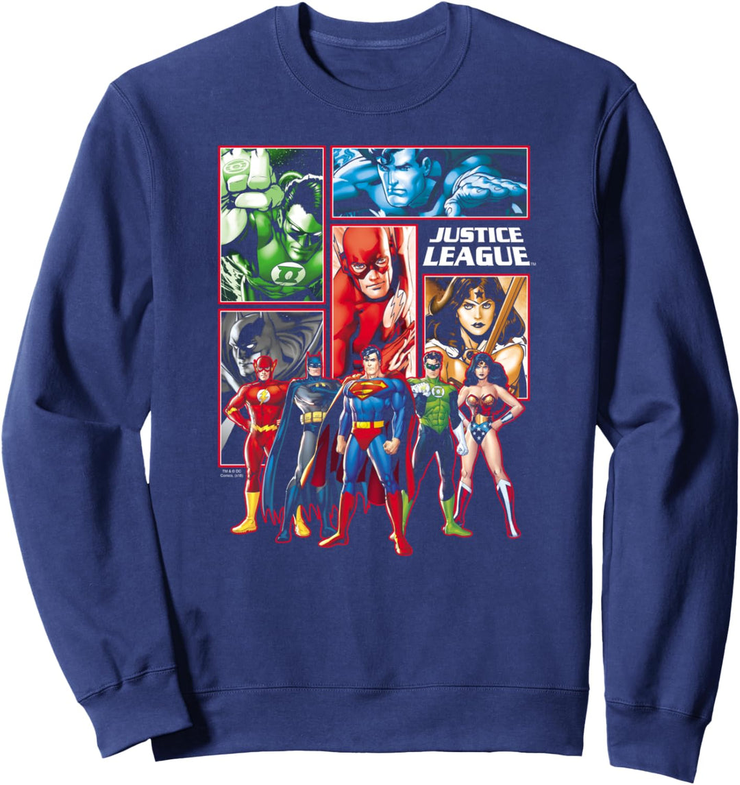 Justice League Panels All Characters Sweatshirt